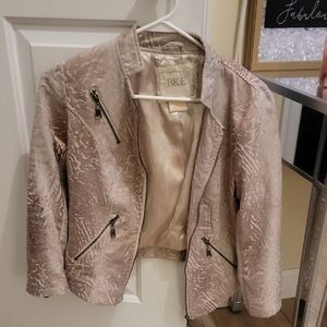 BKE Women's Blush Sparkle Jacket. Size Small.
